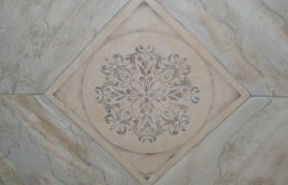 Marble barrel ceiling painted by Ellen Leigh