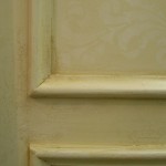 Distressed Crackled Paint Finish by Ellen Leigh on new cabinetry