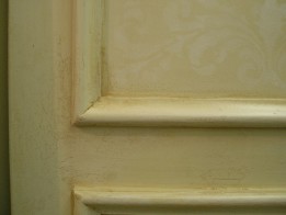 Distressed Crackled Paint Finish by Ellen Leigh on new cabinetry