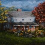 After the Storm 11 x 14 house portraits fine art painting by Ellen Leigh