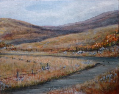 Trough Road Colorado 'Trough Road 3' part of a triptych by Ellen Leigh