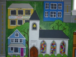 little town murals by Ellen Leigh