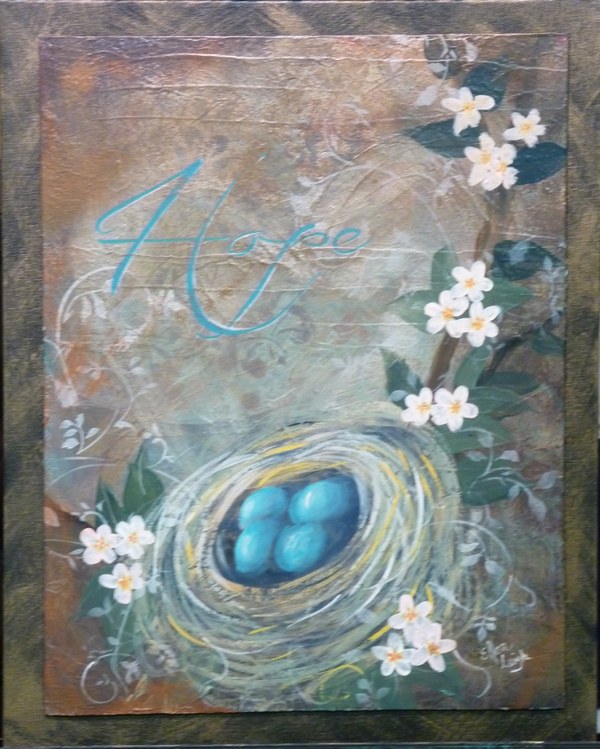 "Hope" 16 x 20 unframed fine art by Ellen Leigh hope art