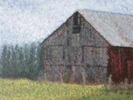 "Barn" one of Ellen Leigh's fine art barn paintings.