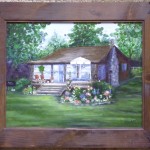 Ore Lake Cottage- 11 x 14 house portrait by Ellen Leigh