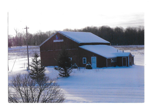 Barn photo reference used for Carpenter barn painting by Ellen Leigh